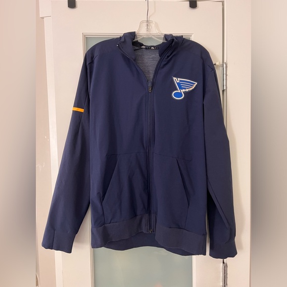 Adidas // Fanatics Navy St. Louis Blues Authentic Pro Full-Zip Jacket - Picture 1 of 3